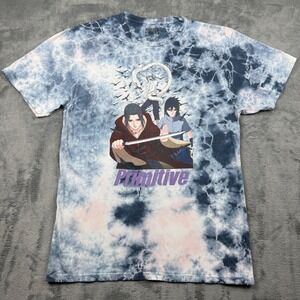 Primitive Naruto Shippuden Itachi Sasuke Tie Dye Shirt Mens Large Blue Graphic T